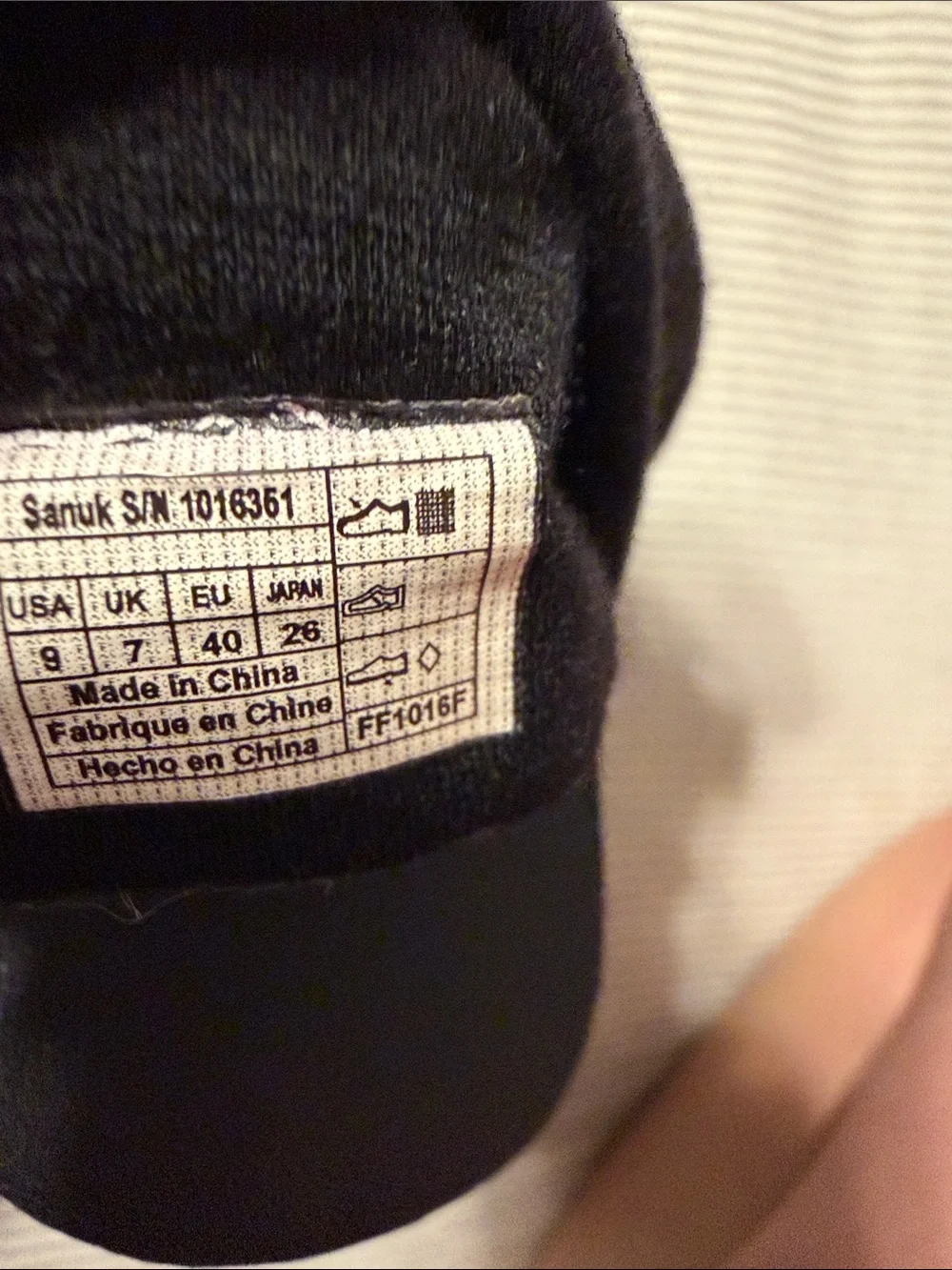 Sanuk Yoga Sling 2 Black Fabric Sandals Size 9 Comfort Platform Flip Flops